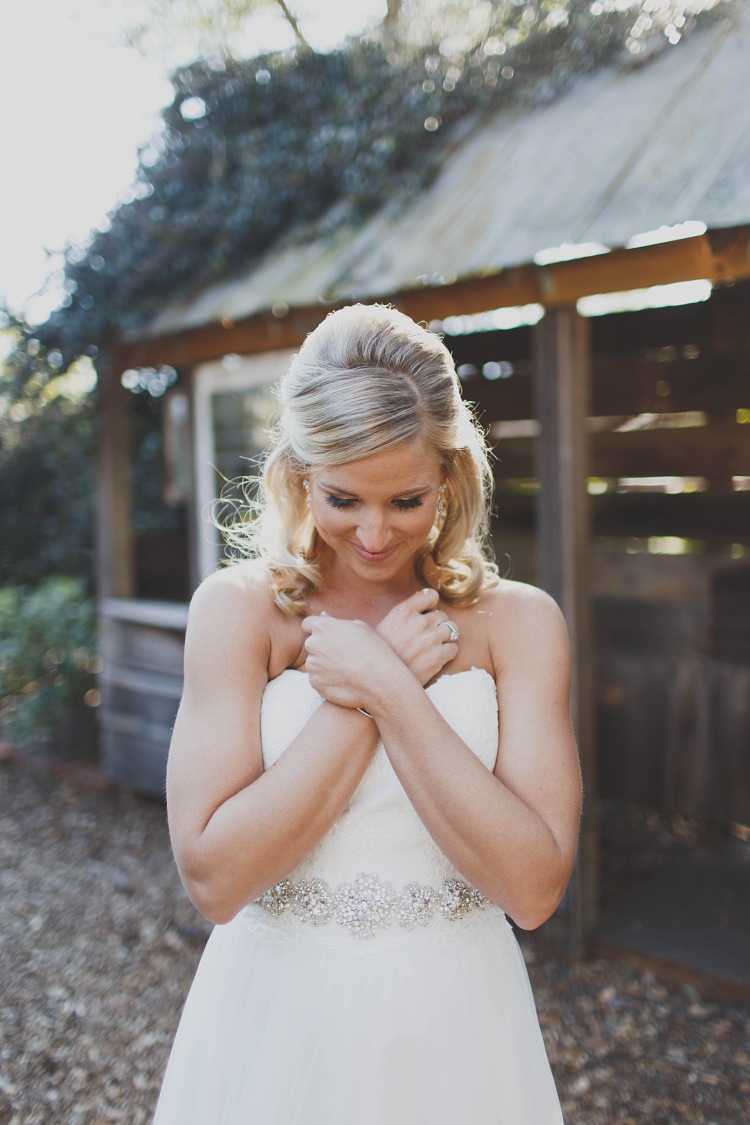 Bride Dress Belt Glam Twinkling Ranch Wedding Florida https://www.stacypaulphotography.com/