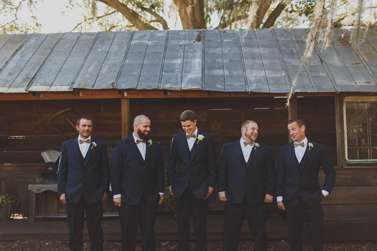 Groomsmen Navy Bow Tie Glam Twinkling Ranch Wedding Florida https://www.stacypaulphotography.com/