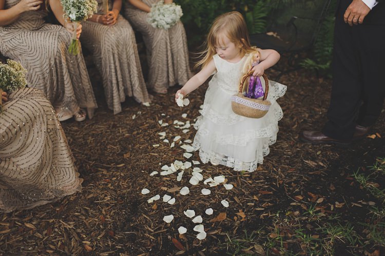 Flower Girl Petals Glam Twinkling Ranch Wedding Florida https://www.stacypaulphotography.com/