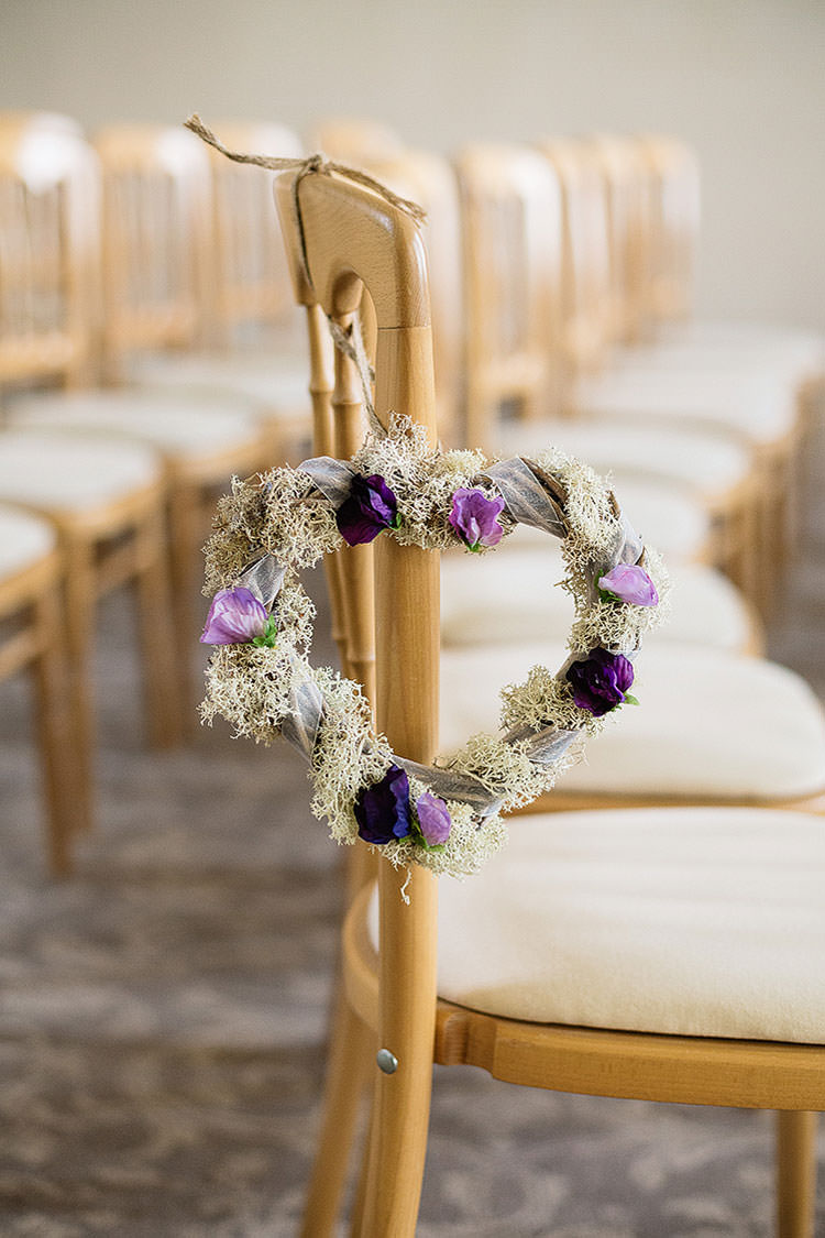 Heart Chair Flowers Decor Ceremony Pew End Charming Natural Countryside Tipi Wedding http://www.pauljosephphotography.co.uk/