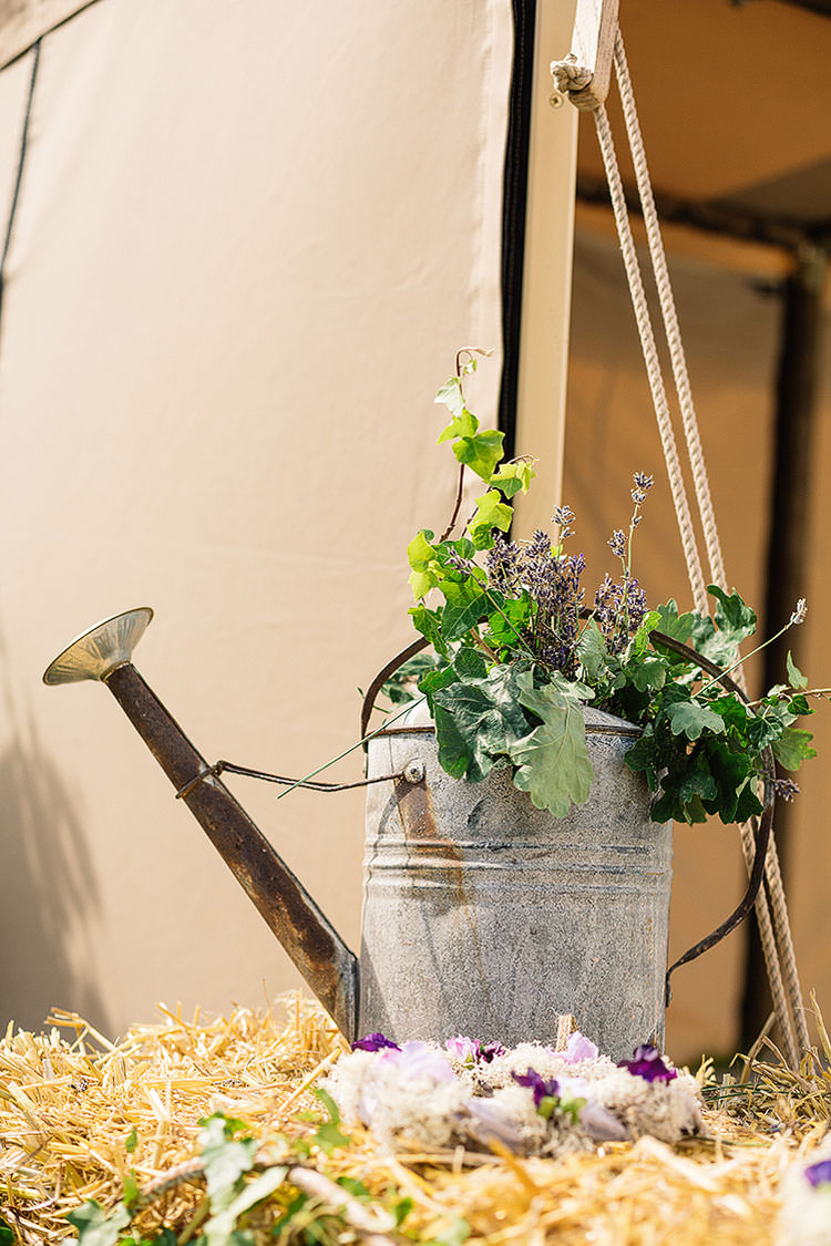 Watering Can Flowers Charming Natural Countryside Tipi Wedding http://www.pauljosephphotography.co.uk/