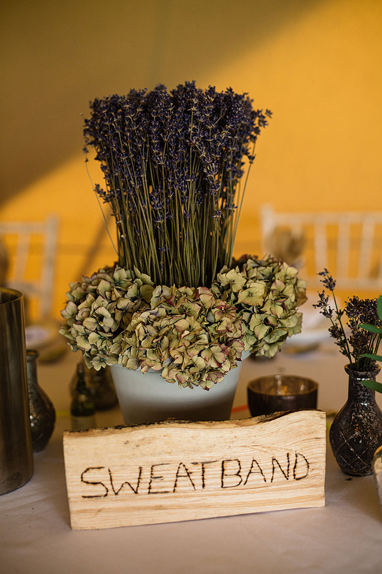 Lavender Hydrangea Centrepiece Table Decor Charming Natural Countryside Tipi Wedding http://www.pauljosephphotography.co.uk/