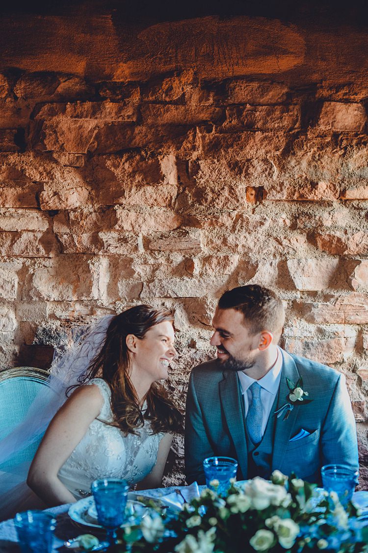 Bride Groom Laughter Breakfast Windy Valley of Fire Wedding Nevada https://cactusandlaceweddings.com/