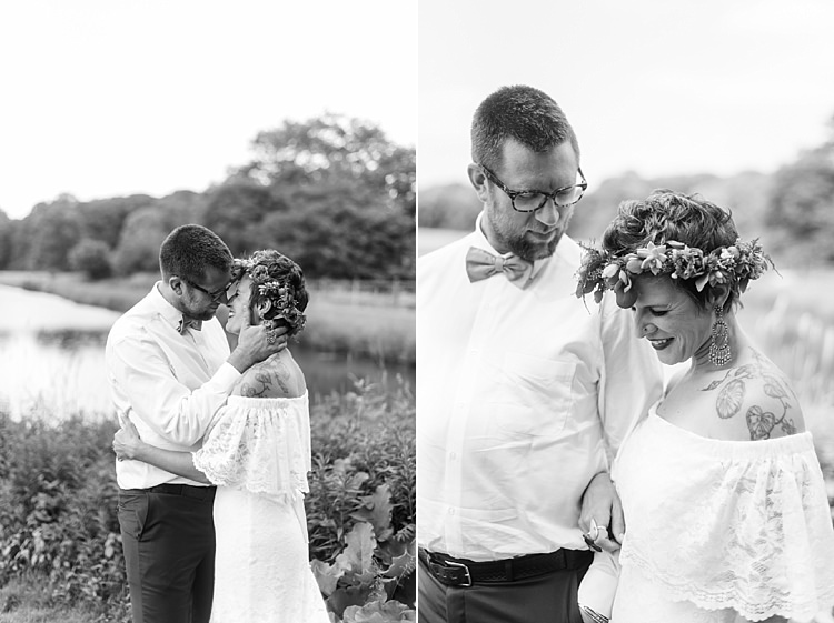 Bride Groom Close Colourful Bohemian Barn Wedding Pennsylvania http://www.dawn-derbyshire.com/