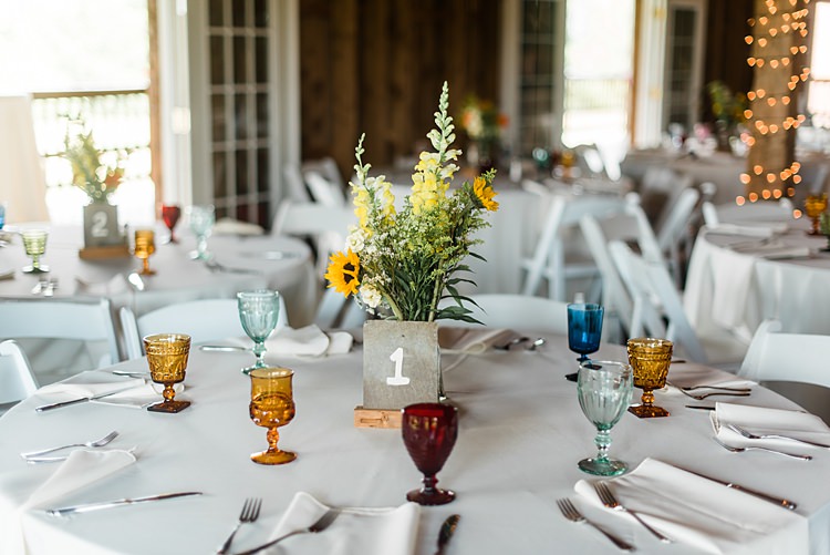 Table Glassware Colourful Bohemian Barn Wedding Pennsylvania http://www.dawn-derbyshire.com/