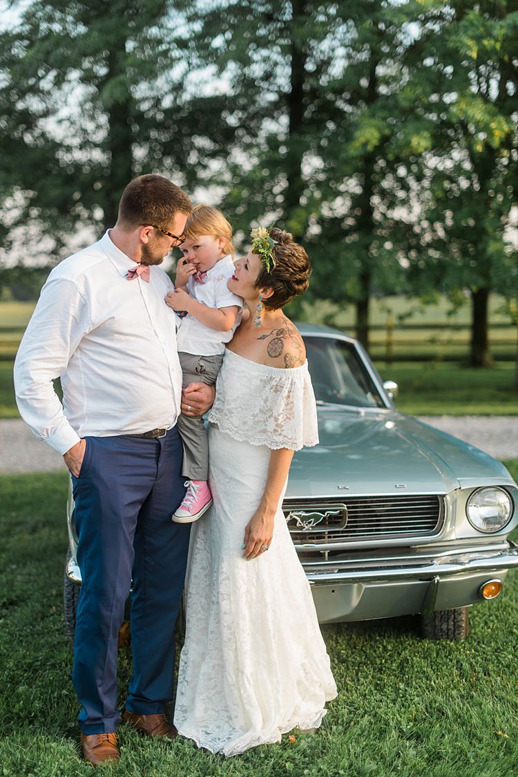 Bride Groom Pageboy Son Colourful Bohemian Barn Wedding Pennsylvania http://www.dawn-derbyshire.com/