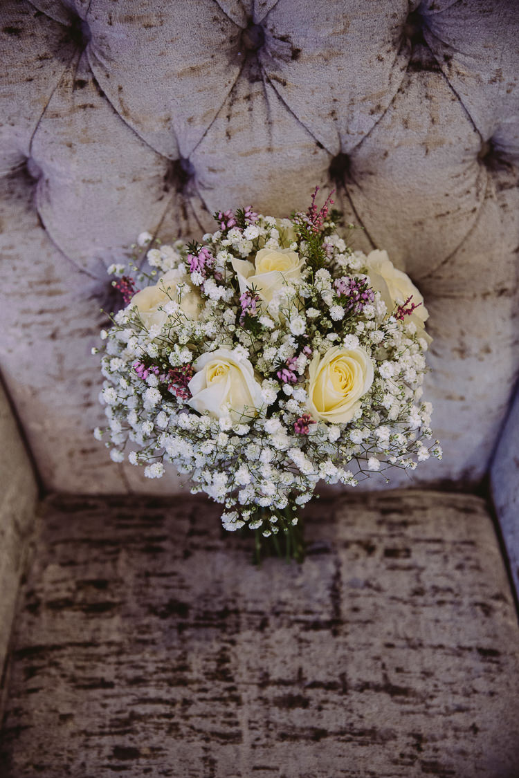 Rose Gyp Gypsophila Baby Breath Bouquet Flowers Bride Bridal Simple Cosy Country Winter Wedding http://hayleybaxterphotography.com/