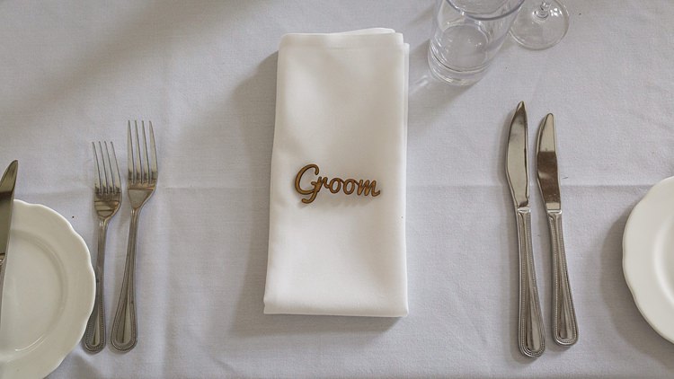 Wooden Place Name Setting Big Stylish Outdoors Glamping Wedding https://www.jessyarwood.co.uk/
