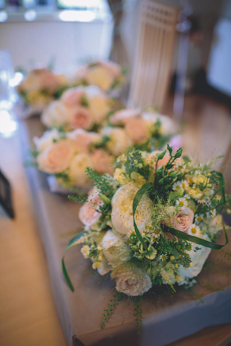 Pink Rose Peony Daisy Bouquet Flowers Darling Pale Pastels Conservatory Wedding http://storyandcolour.co.uk/
