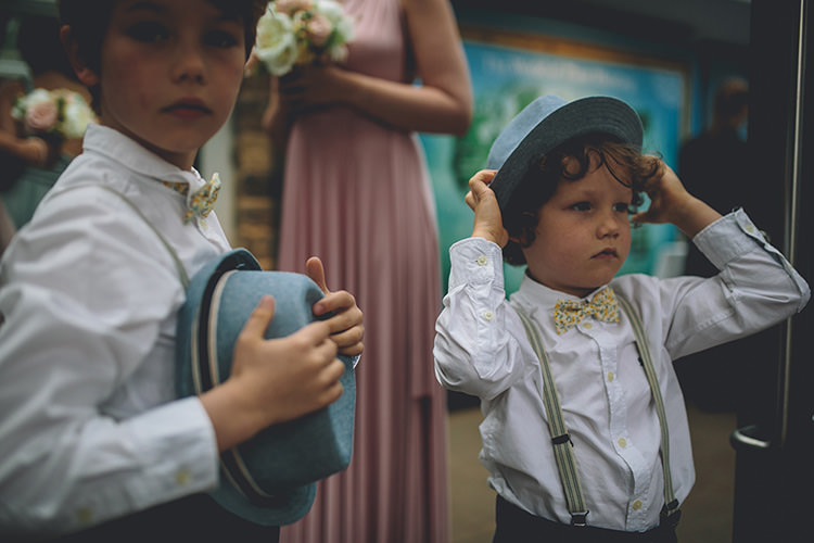 Page Boys Bow Ties Hats Braces Darling Pale Pastels Conservatory Wedding http://storyandcolour.co.uk/