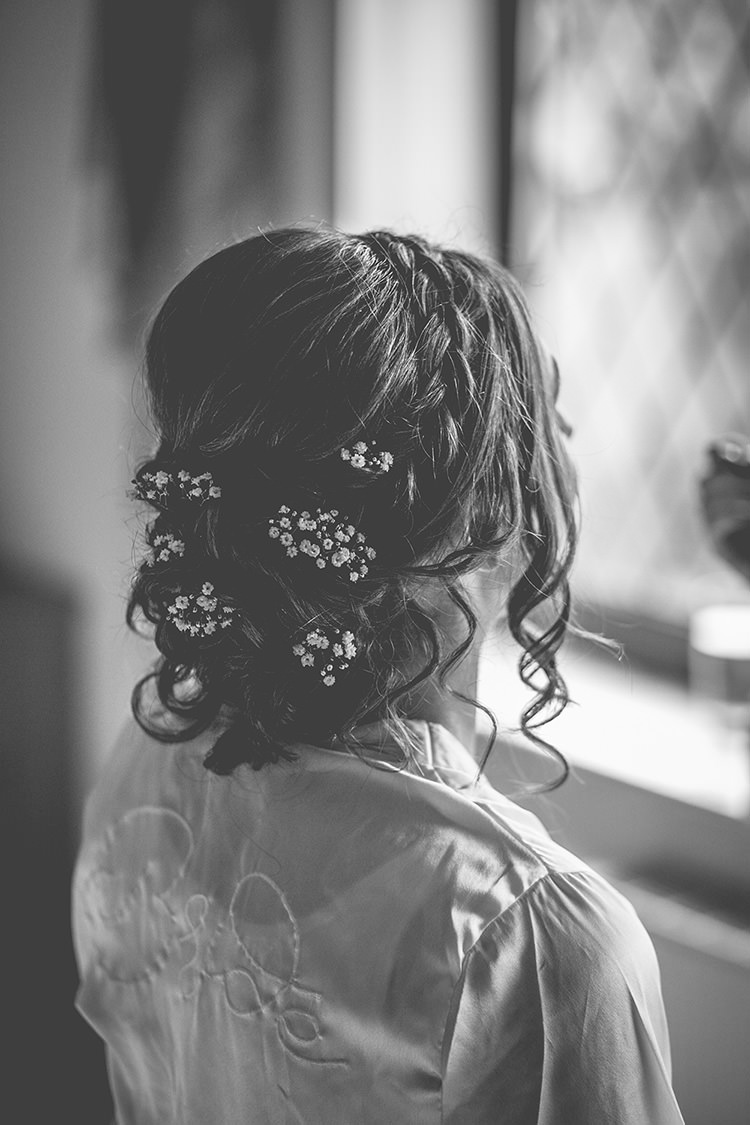 Bride Bridal Hair Up Do Style Plait Braid Flowers Curls Darling Pale Pastels Conservatory Wedding http://storyandcolour.co.uk/