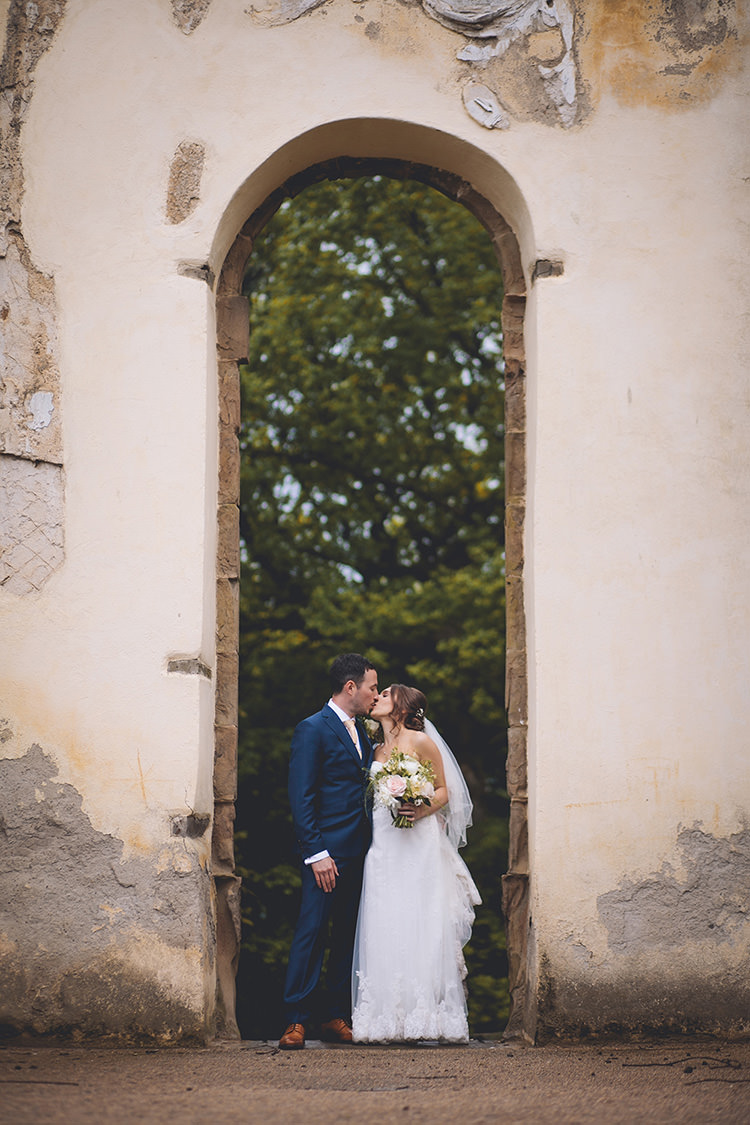 Henrietta Lusan Mandongus Dress Gown Bride Bridal Strapless Lace Darling Pale Pastels Conservatory Wedding http://storyandcolour.co.uk/
