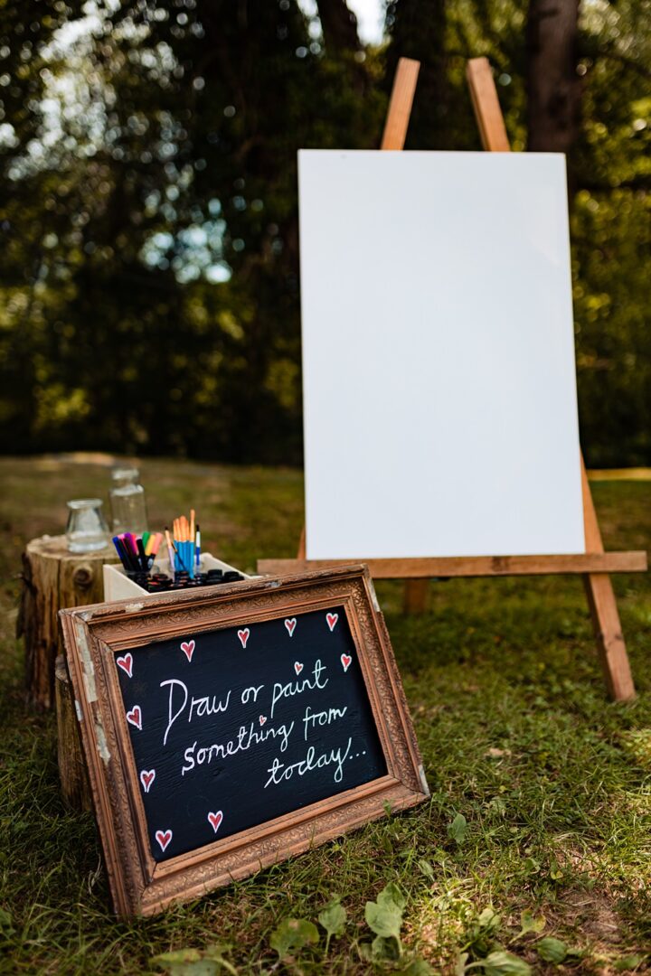 Summer Wedding Ideas Outdoor Painting Guest Book Natalia Case Photography