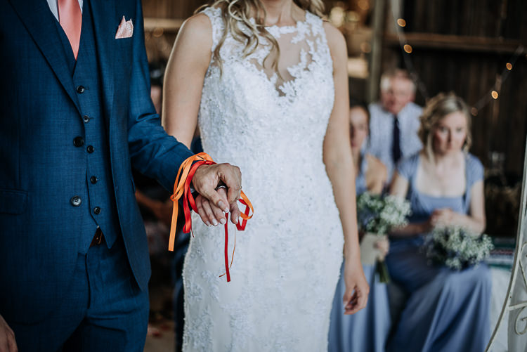 Handfasting Ceremony Rustic Farm Barn DIY Wedding http://www.kazooieloki.co.uk/