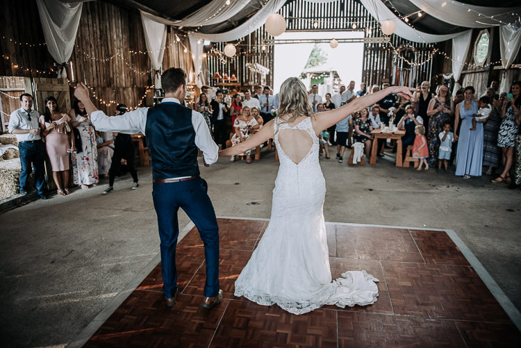 First Dance Bride Groom Rustic Farm Barn DIY Wedding http://www.kazooieloki.co.uk/