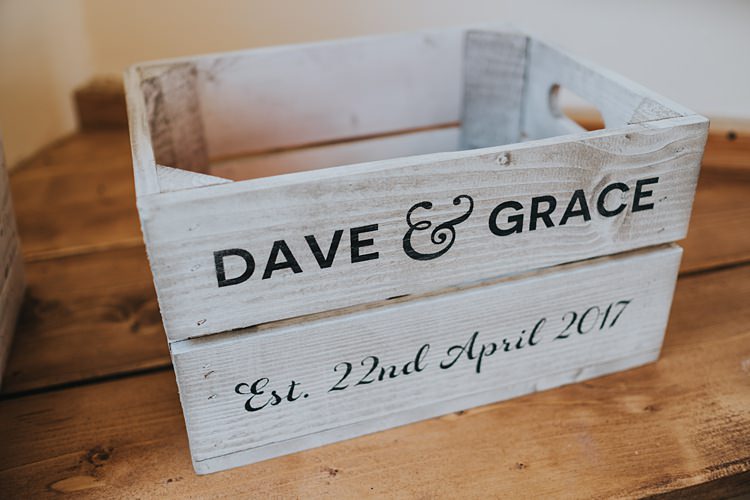 Personalised Crate Box Decor Cards Burgundy Blush Minimal Elegant Barn Wedding http://www.rosshurley.com/