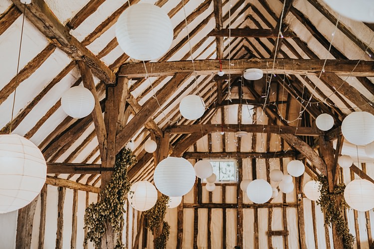 White Lanterns Fairy Lights Decor Burgundy Blush Minimal Elegant Barn Wedding http://www.rosshurley.com/