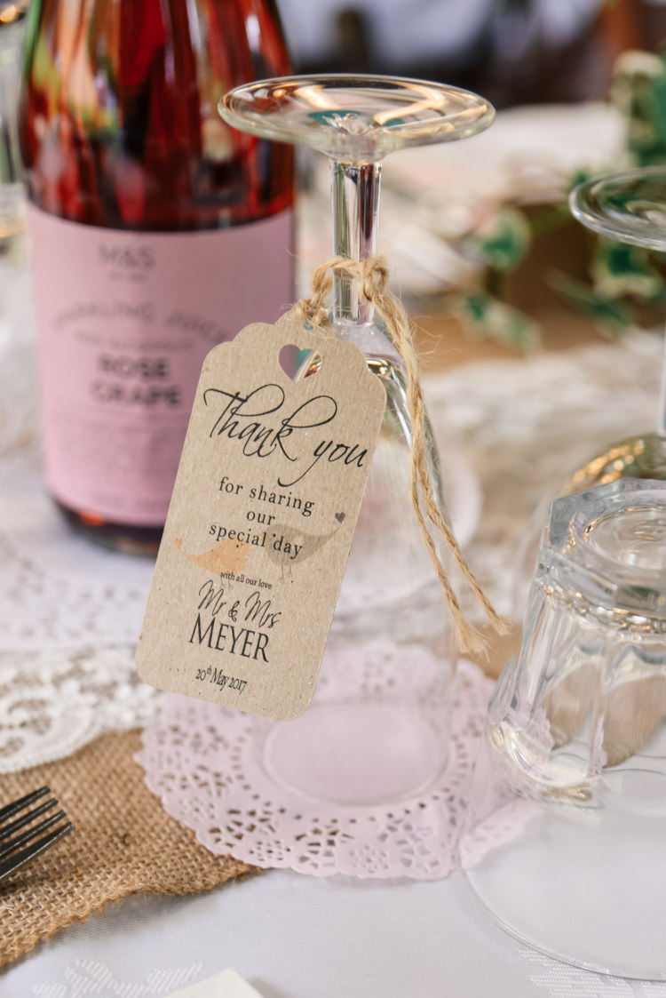 Luggage Tag Place Setting Camp Festival Style Chilled Wedding http://www.memoriesmilestones.co.uk/