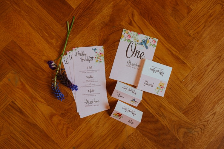 Floral Stationery Retro Kitsch Pastel Mint Pink Wedding Ideas http://www.beckyryanphotography.co.uk/
