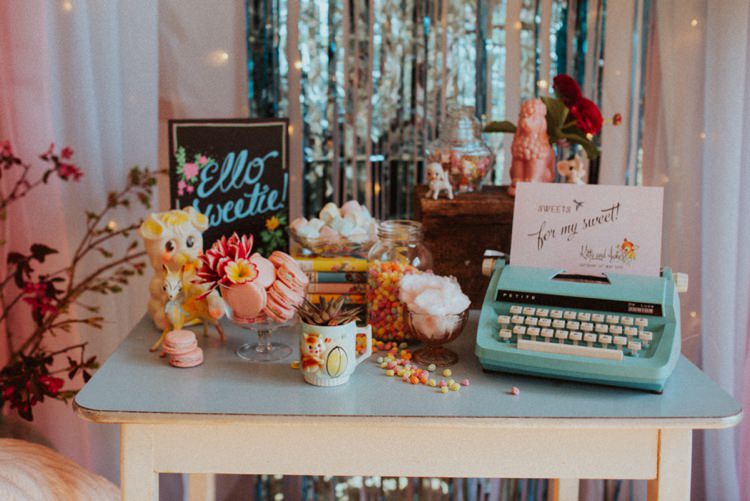 Sweets Sweetie Table Retro Kitsch Pastel Mint Pink Wedding Ideas http://www.beckyryanphotography.co.uk/