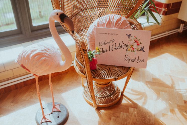 Flamingo Decor Retro Kitsch Pastel Mint Pink Wedding Ideas http://www.beckyryanphotography.co.uk/