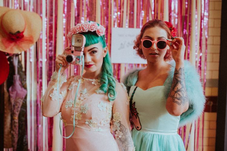 Photo Booth Props Retro Kitsch Pastel Mint Pink Wedding Ideas http://www.beckyryanphotography.co.uk/