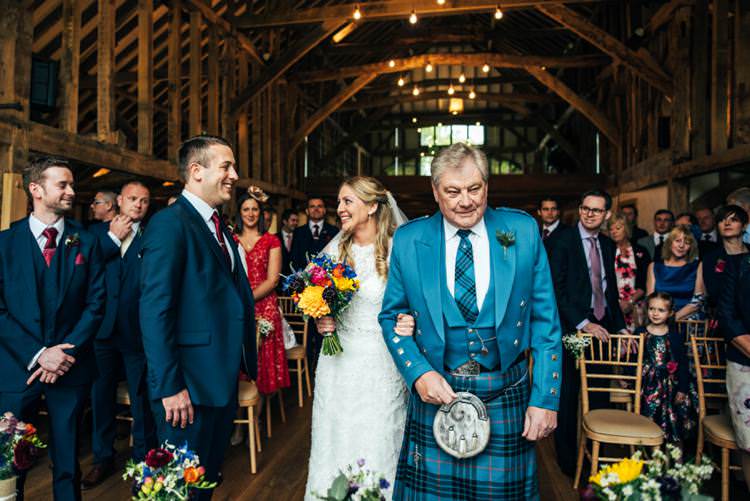 Colourful Hand Made Rustic Barn Flower Filled Wedding http://www.threeflowersphotography.co.uk/