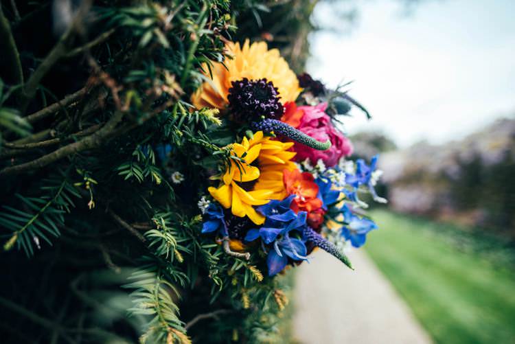 Colourful Hand Made Rustic Barn Flower Filled Wedding http://www.threeflowersphotography.co.uk/