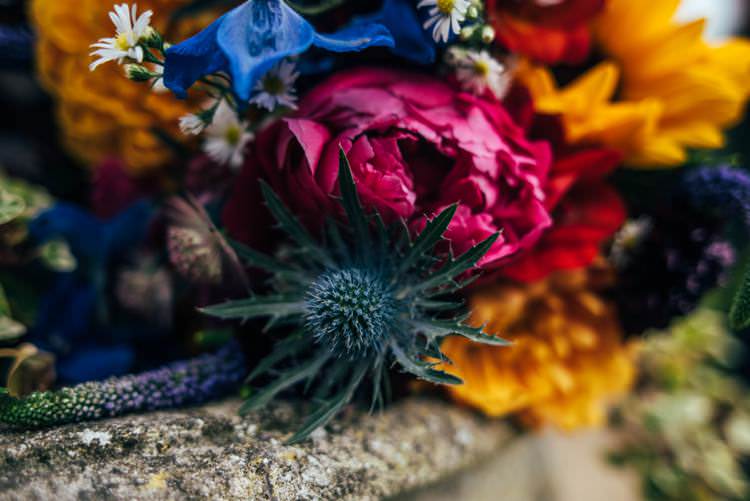 Colourful Hand Made Rustic Barn Flower Filled Wedding http://www.threeflowersphotography.co.uk/