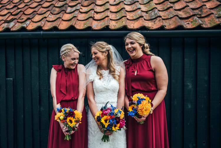 Colourful Hand Made Rustic Barn Flower Filled Wedding http://www.threeflowersphotography.co.uk/