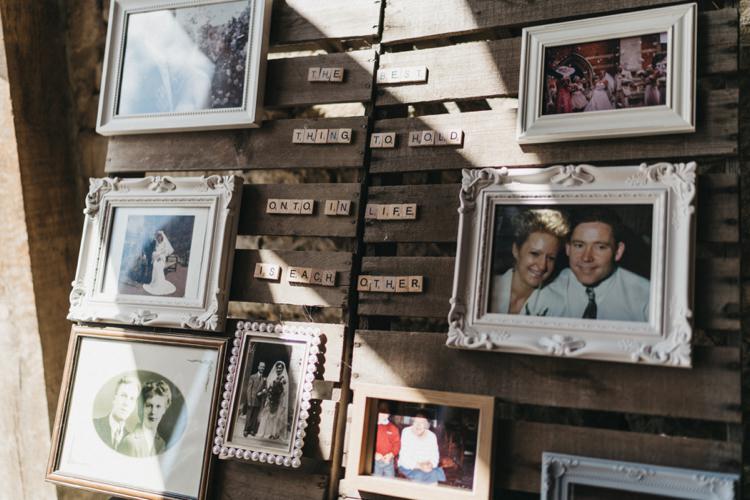 Family Photos Wooden Pallet Eclectic Cool Glam Barn Wedding http://luciusfoxphotography.com/ http://www.stevebridgwoodphotography.co.uk/