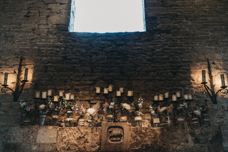 Jar Flowers Candles Eclectic Cool Glam Barn Wedding http://luciusfoxphotography.com/ http://www.stevebridgwoodphotography.co.uk/