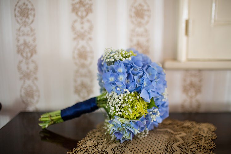 Blue Hydrangea Bouquet Flowers Bride Bridal Country Rustic Picnic Marquee Wedding https://www.binkynixon.com/
