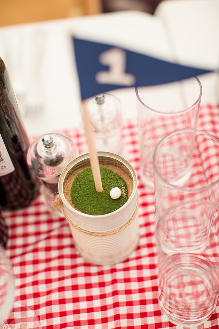 Golf Flag Table Numbers Tins Country Rustic Picnic Marquee Wedding https://www.binkynixon.com/