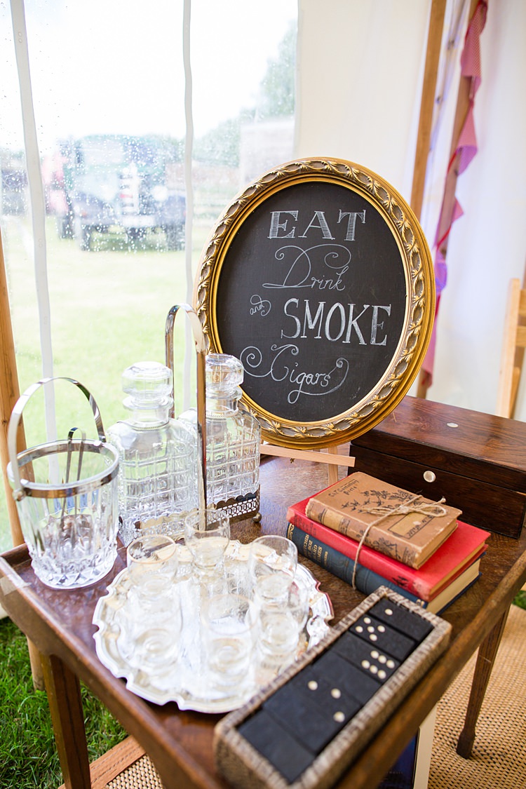 Cigar Table Decor Country Rustic Picnic Marquee Wedding https://www.binkynixon.com/