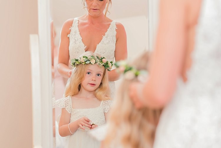 Flower Girl Crown Pretty Light English Country Garden Wedding http://kerriemitchell.co.uk/