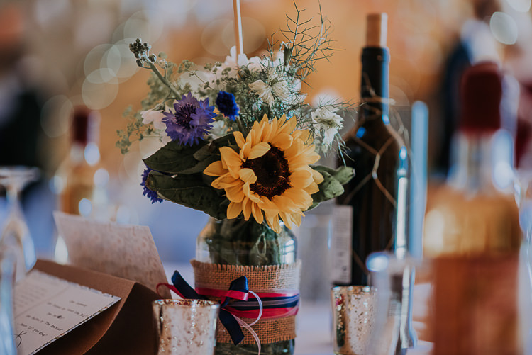 Hesian Jar Flowers Ribbon DIY Outdoor Tipi Vineyard Wedding http://www.kazooieloki.co.uk/