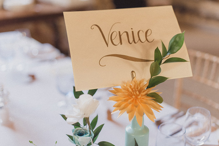 Place Table Names Relaxed Home Made Love Barn Wedding http://www.rebeccadouglas.co.uk/