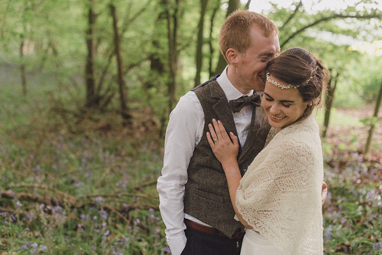 Bride Bridal Knitted Shawl Relaxed Home Made Love Barn Wedding http://www.rebeccadouglas.co.uk/