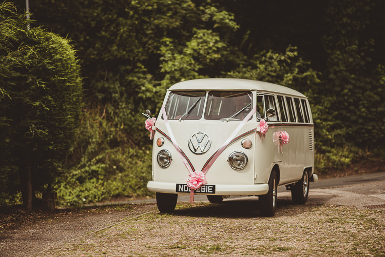 VW Campervan Volkswagen Ribbon Transport Enchanting Woods Inspired Country Wedding http://alexapenberthy.com/