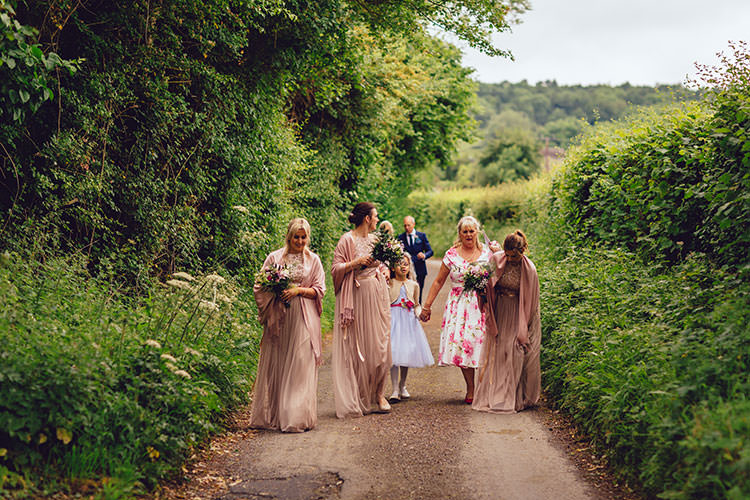 Pink ASOS Bridesmaids Flower Girl Shawl Wrap Humanist Hand Made Orchard Garden Wedding http://www.curiousrosephotography.com/
