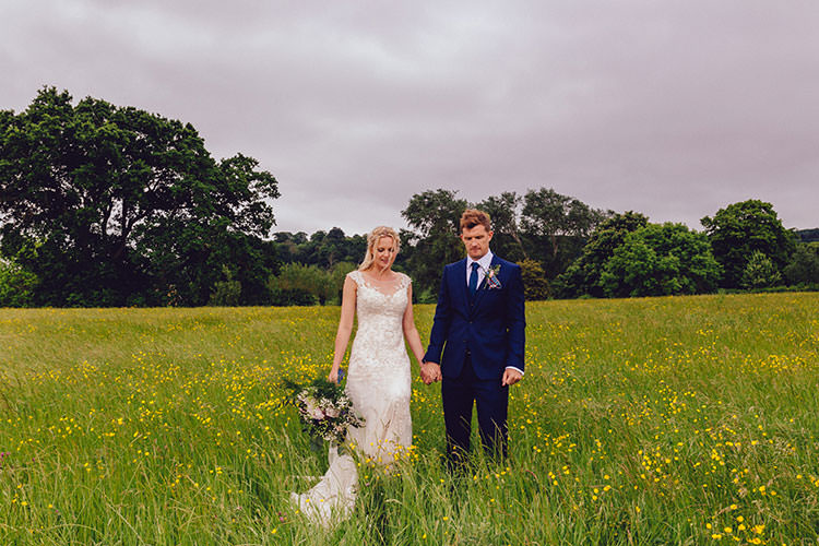 Bride Bridal Maggie Sottero Dress Gown Hair Vine French Connection Groom Suit Humanist Hand Made Orchard Garden Wedding http://www.curiousrosephotography.com/