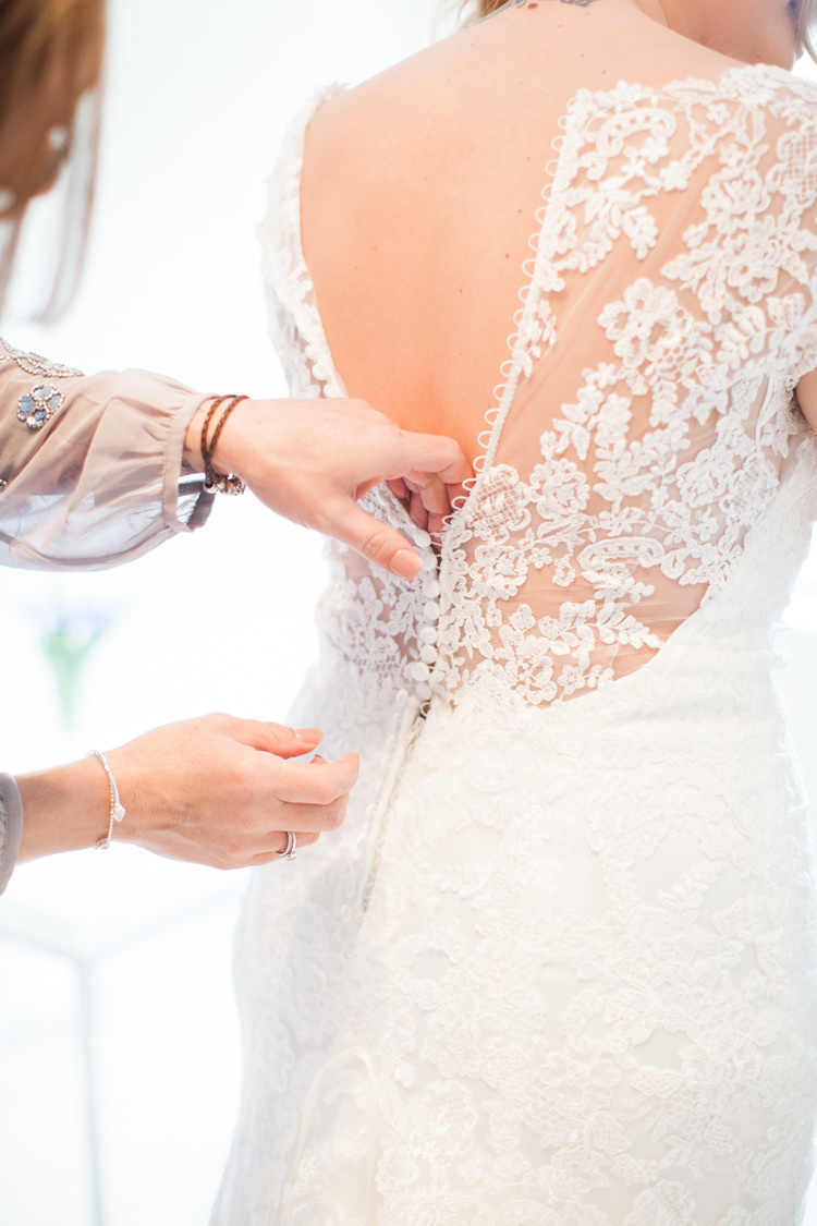 Illusion Lace Back Dress Gown Buttons Bride Bridal Beautifully Authentic Rustic Country House Wedding https://www.nikkismoments.com/