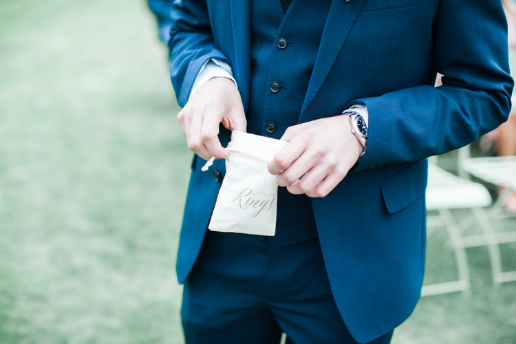 Fabric Ring Pouch Bag Beautifully Authentic Rustic Country House Wedding https://www.nikkismoments.com/