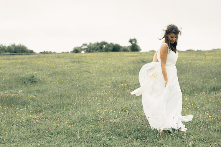 Bride Bridal Charlie Brear Gown Dress Overlay Sleeveless Sash Fun Laid Back DIY Rustic Marquee Wedding http://www.louisegriffinphotography.com/