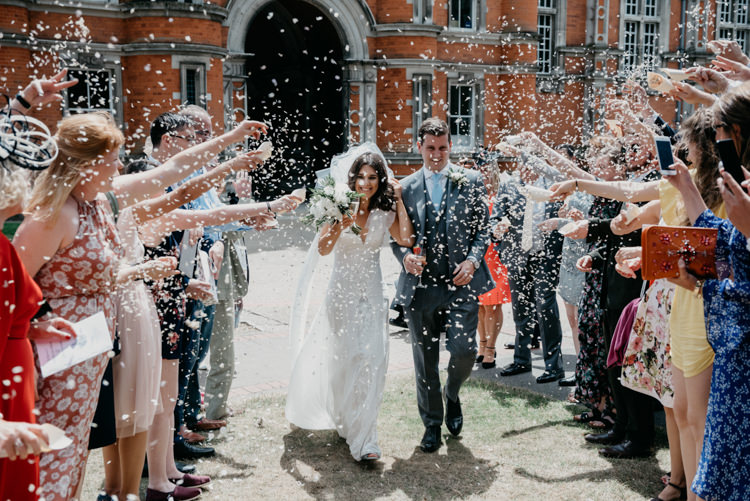 Confetti Throw Boho Fun Loving University Wedding http://andrewbrannanphotography.co.uk/