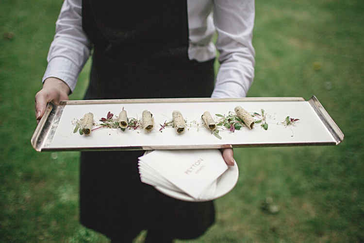 Canapes Colourful Home Made Vintage City Wedding http://kat-hill.com/