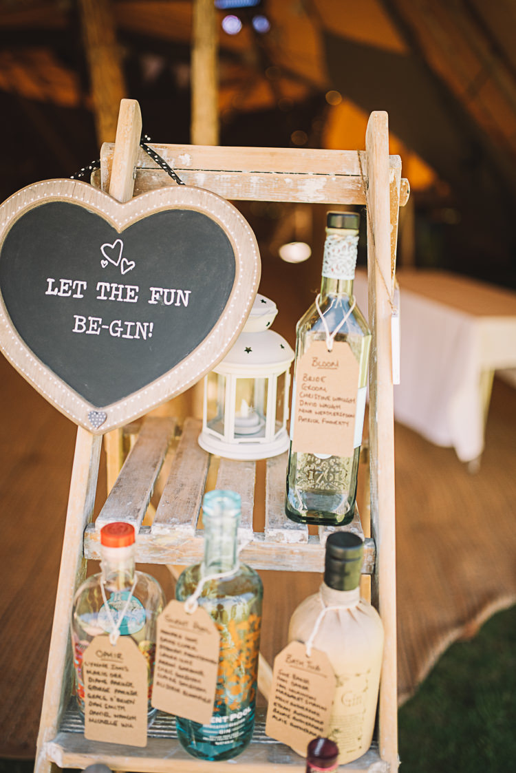Gin Seating Plan Table Chart Ladder Decor Rustic Boho Summer Tipi Wedding https://www.luciewatsonphotography.com/
