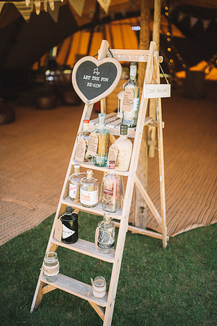 Gin Seating Plan Table Chart Ladder Decor Sign Rustic Boho Summer Tipi Wedding https://www.luciewatsonphotography.com/