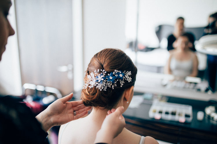 Flower Vine Hair Bride Bridal Style Travel Aircraft Museum Wedding Concorde http://www.nikkivandermolen.com/